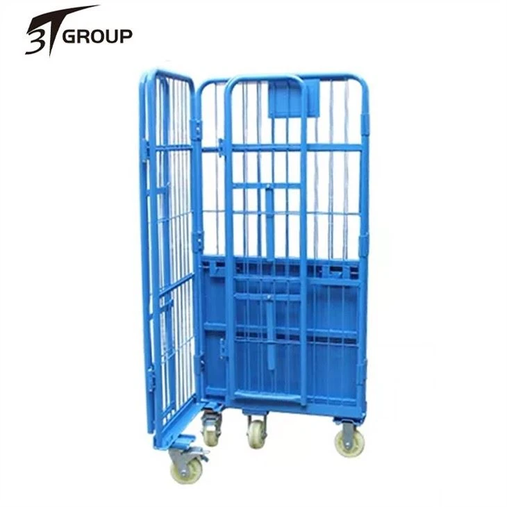 cheap Folding Roll Cage Trolley For Warehouse